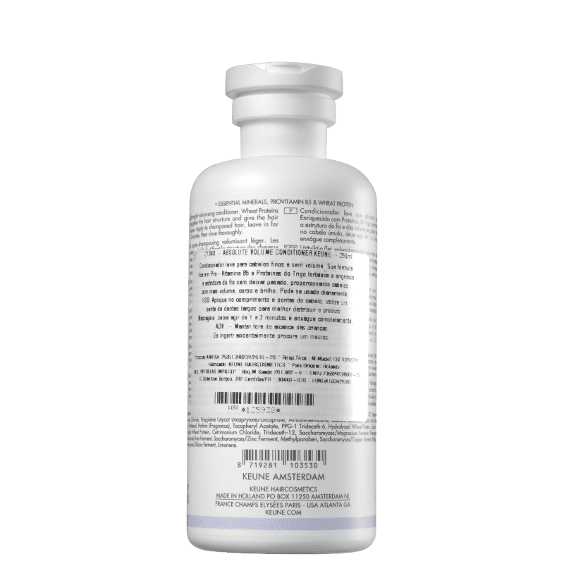 KEUNE CARE ABSOLUTE VOLUME - Condicionador 250ml