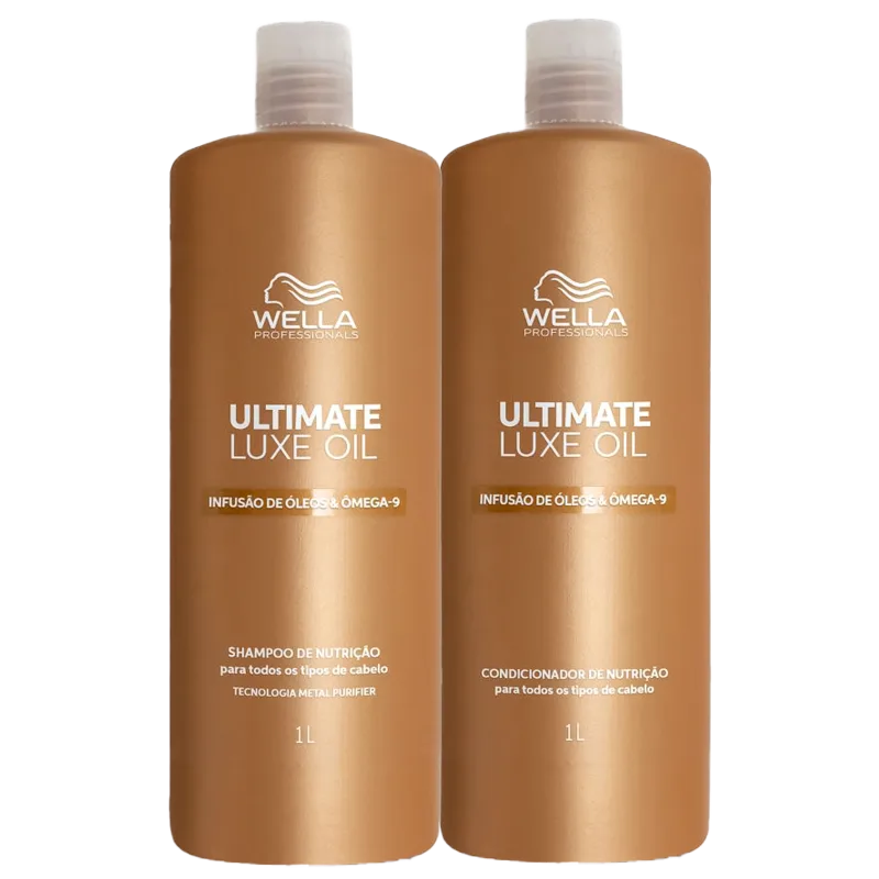 Wella Professionals Ultimate Luxe Oil Salon Duo Shampoo 1L + Condicionador 1L