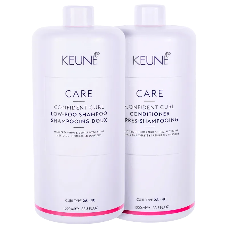 Keune Care Confident Curl Duo Salon Shampoo 1L + Condicionador 1L