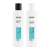 Nioxin 3 Hair System Cleanser - Kit Sh 300ml + Cond 300ml