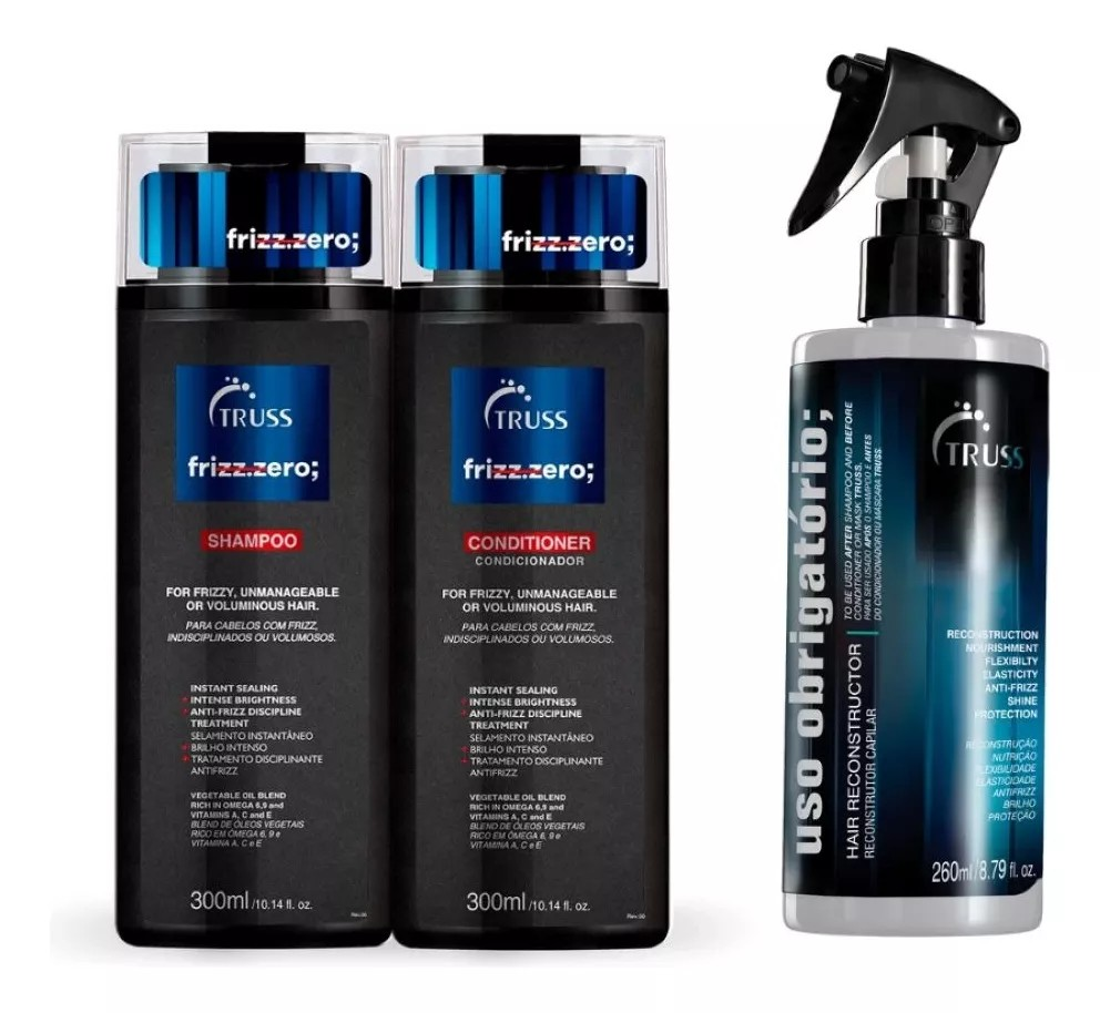 Kit Truss Frizz Zero com Uso Obrigatório 260ml GRÀTIS (3 Produtos)