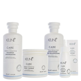 Keune Care Derma Sensitive Kit Full Shampoo 300ml + Condicionador 250ml + Máscara 200ml + Loção