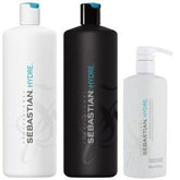 Sebastian Professional Hydre Kit Salon Shampoo 1L + Condicionador 1L + Máscara 500ml