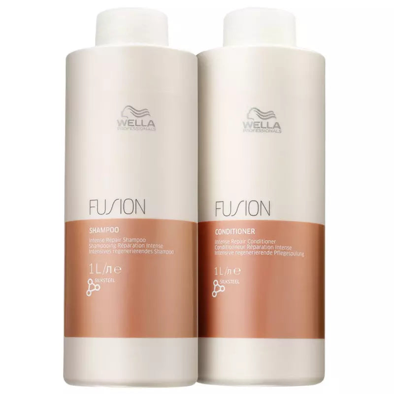 Wella Professionals Fusion Salon Duo Shampoo 1L + Condicionador 1L