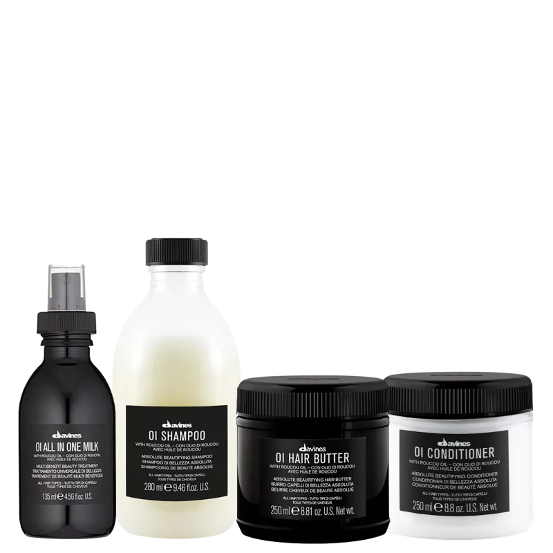 Davines Oi Squad Beauty Shampoo 250ml + Condicionador 250ml + Hair Butter 250ml + All in One Milk 135ml