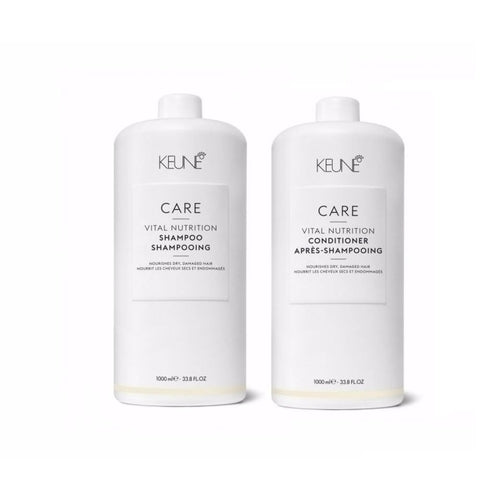 Keune Care Vital Nutrition Duo Salão Shampoo 1L + Condicionador 1L