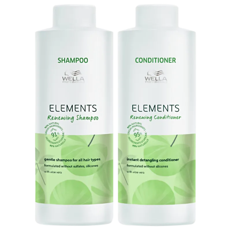 Wella Professionals Elements Renewing Duo Salon Shampoo 1L + Condicionador 1L