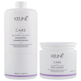 Keune Care Blonde Savior Shampoo Super Duo Shampoo 1L + Máscara 500ml