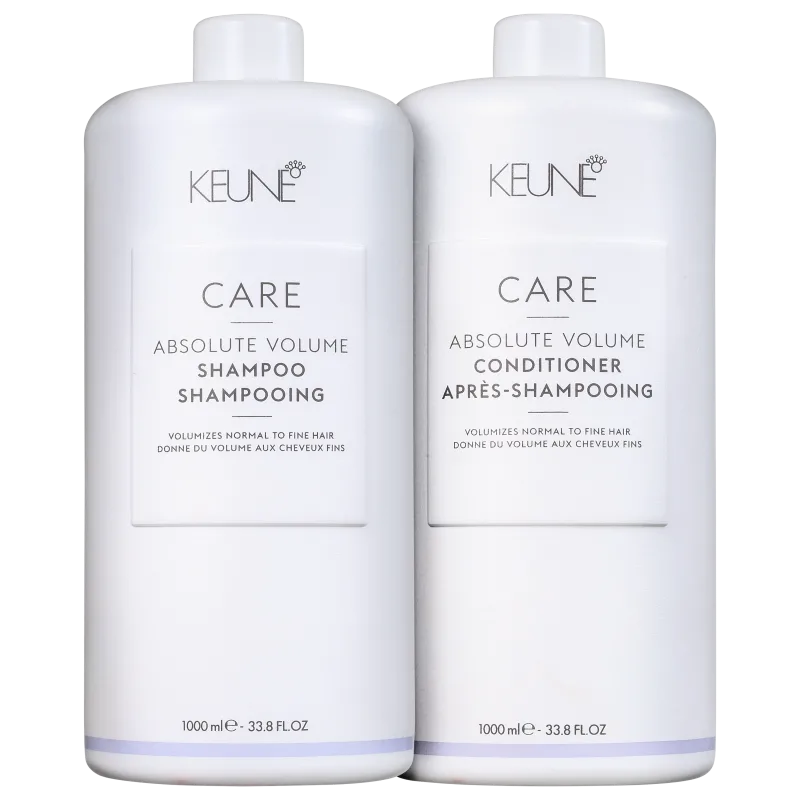 Keune Care Absolute Volume Duo Salon Shampoo 1L + Condicionador 1L