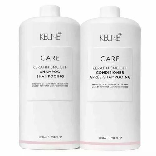 Keune Care Keratin Smooth Duo Salon Shampoo 1L + Condicionador 1L