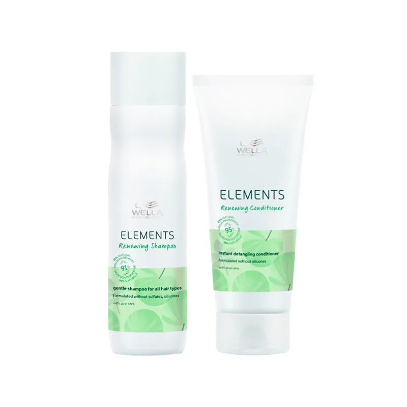 Wella Professionals Elements Renewing Essencials Kit Shampoo 250ml + Condicionador 200ml