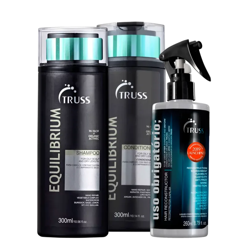 Kit Truss Equilibrium com Uso Obrigatório 260ml GRÁTIS (3 Produtos)