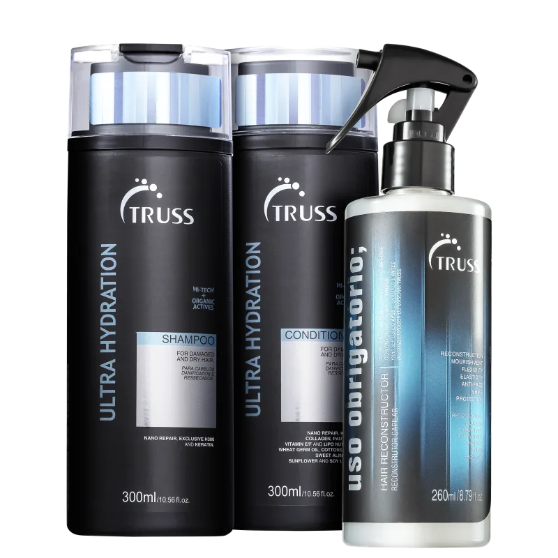 Kit Truss Ultra Hydration com Uso Obrigatório 260ml GRÁTIS Trio (3 Produtos)