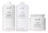 Keune Care Keratin Smooth Trio Salon Shampoo 1L + Condicionador 1l + Máscara 500ml