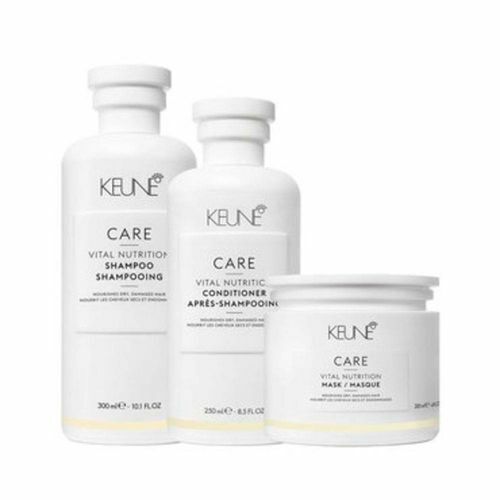 Keune Care Vital Nutrition Trio Shampoo 300ml + Condicionador 250ml + Máscara 200ml