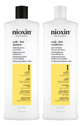 Nioxin Hair System 1 Cleanser - Kit Sh 1000ml + Cond 1000ml