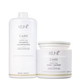 Keune Care Satin Oil Duo Plus Shampoo 1L + Máscara 500ml