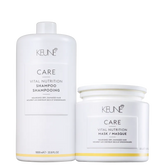 Keune Care Vital Nutrition Salon Intense Shampoo 1L + Máscara 500ml