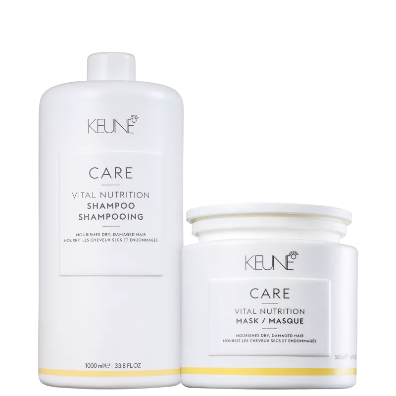 Keune Care Vital Nutrition Salon Intense Shampoo 1L + Máscara 500ml