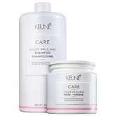 Keune Care Color Brillianz Kit Salon Shampoo 1000ml + Máscara 500ml