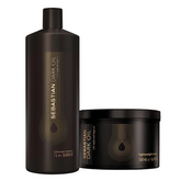 Sebastian Professional Dark Oil Duo Salon Shampoo 1L + Máscara 500ml