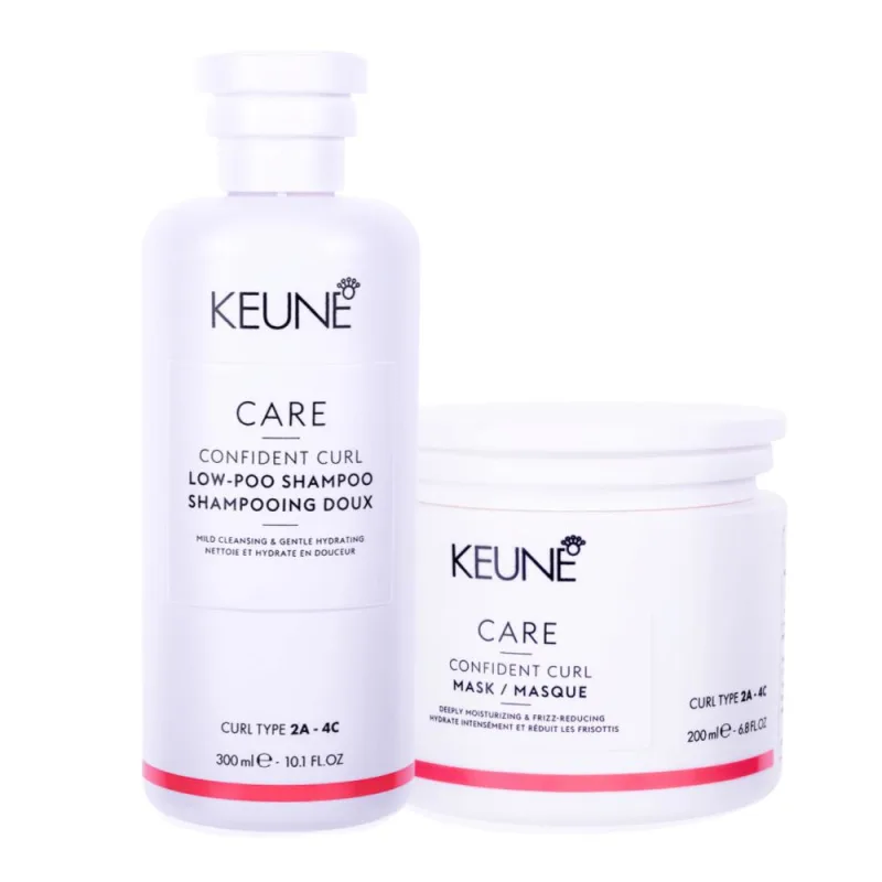 Keune Care Confident Curl Kit Shampoo 300ml + Máscara 200ml