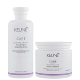 Keune Care Blonde Savior Kit Shampoo 300ml + Máscara 200ml