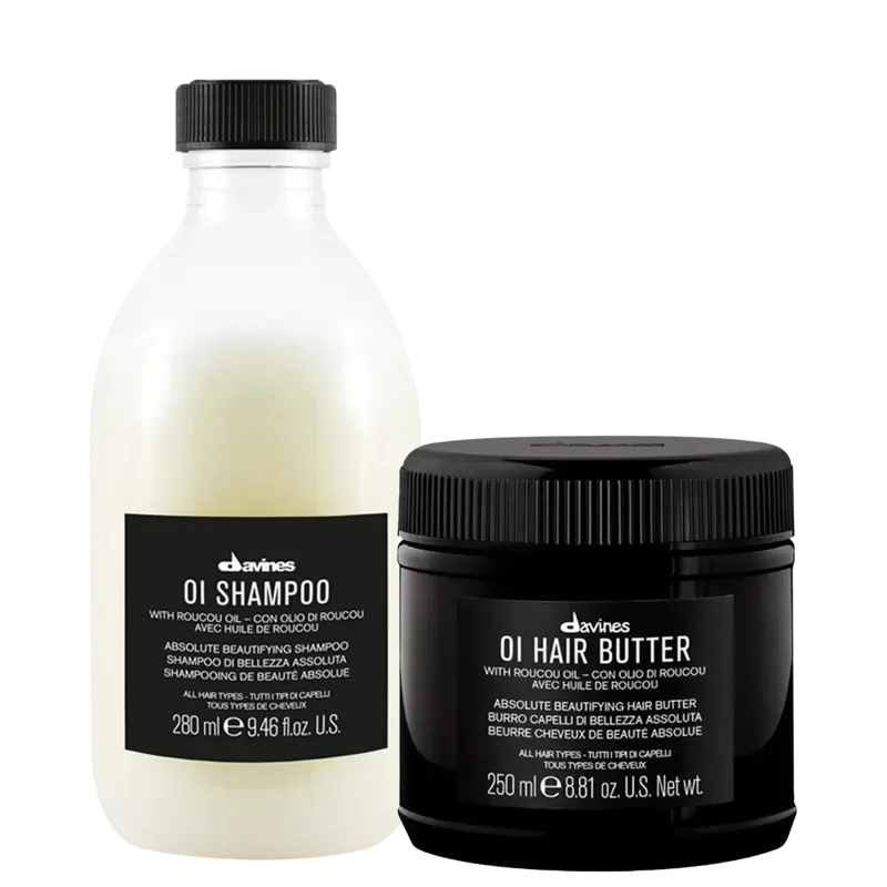 Davines Oi Duo Beauty Shampoo 250ml + Máscara Hair Butter 250ml