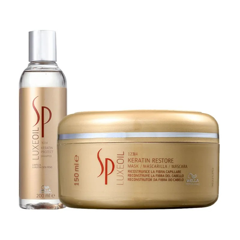 SP System Professional Luxe Oil Keratin Protect Restore Duo Shampoo 200ml + Máscara 150ml