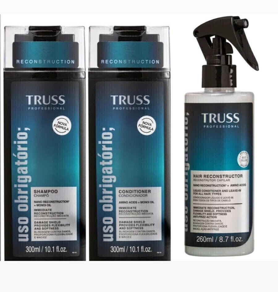 Kit Truss New Uso Obrigatório Ação Antifrizz + Uso Obrigatório 260ml - Lançamento