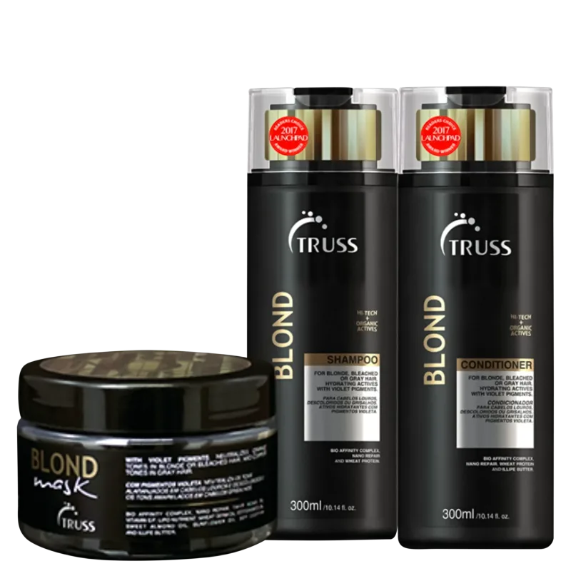 Truss Blond Kit Shampoo 300ml + Condicionador 300ml + Máscara 180g