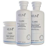 Kit Keune Care Derma Sensitive Trio Shampoo 300ml + Condicionador 250ml + Máscara 200ml